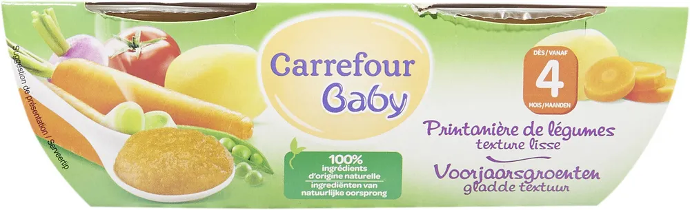 Plat bébé printanière de légumes dès 4 m Baby