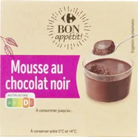DESSERT Mousse au chocolat noir