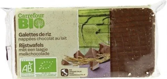 Galette de riz - nappées chocolat au lait