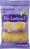 Emmental rallado sin lactosa