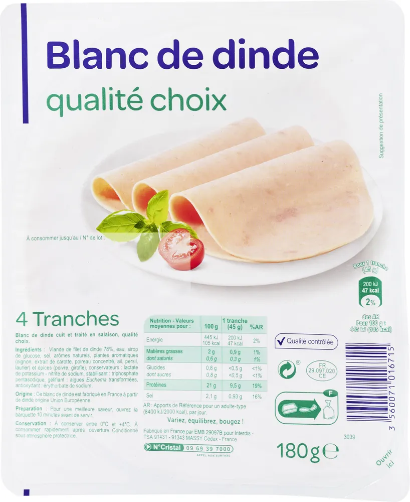 Blanc de dinde doré au four