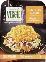 LENTILLES CORAIL Duo de riz aux légumes