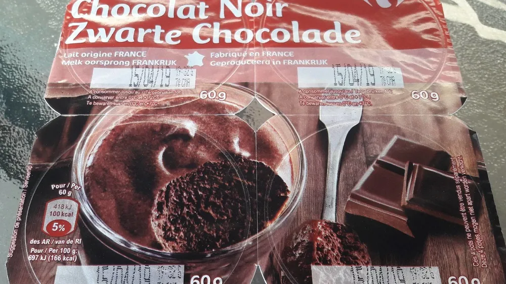 Mousse chocolat noir