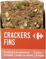 Crackers Aux graines de courge, lin et sésame