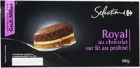 ROYAL CHOCOLAT sur lit de praliné