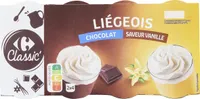 Liégeois chocolat saveur vanille
