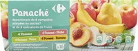 4 Pomme 4 Pomme Pêche 4 Pomme Poire 4 Pomme Banane Assortiment de 8 compotes allégées en sucres* et de 8 spécialités de fruits