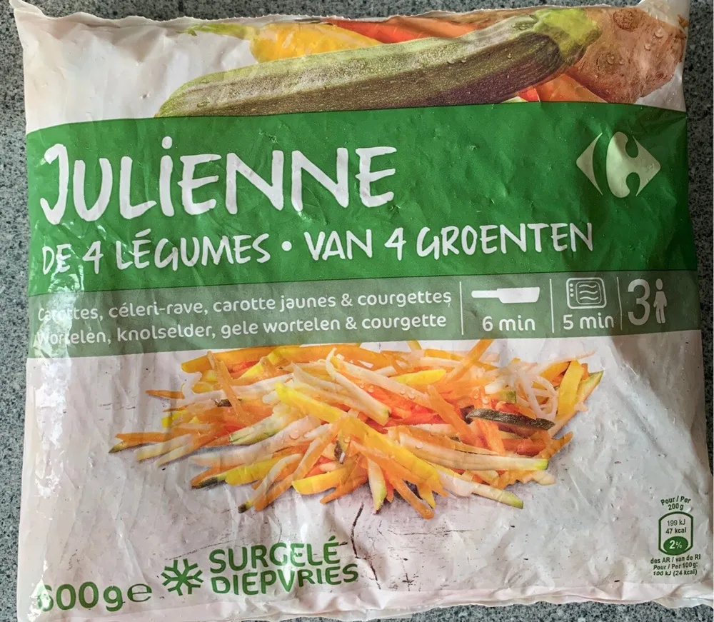 Julienne de 4 légumes