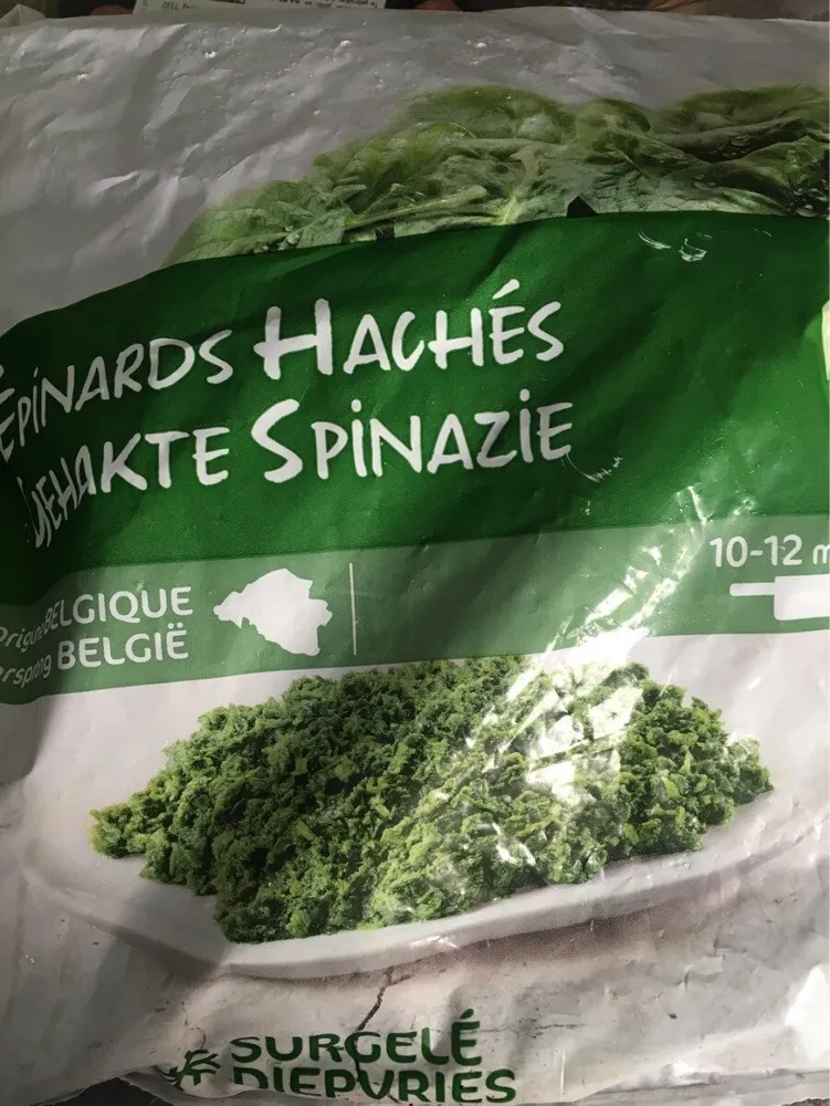 Epinards haches