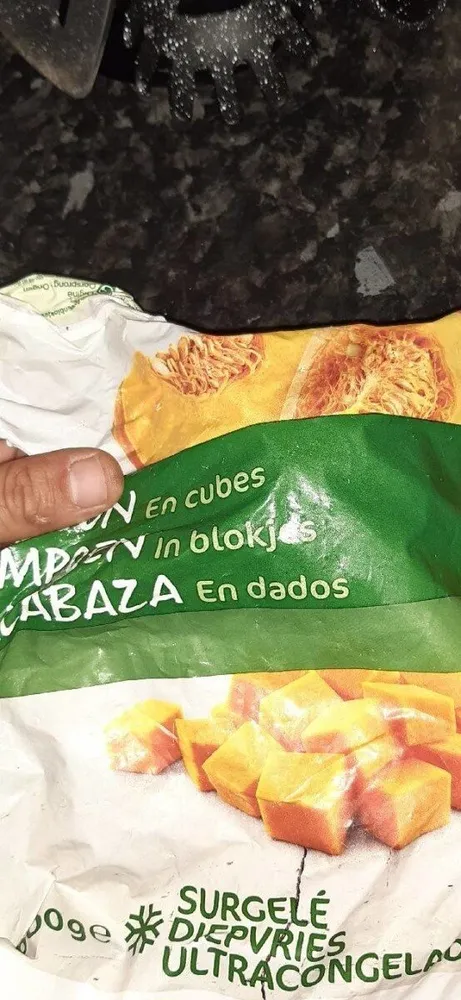 Calabaza en dados
