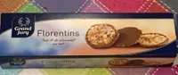 Florentins sur lit de chocolat au lait