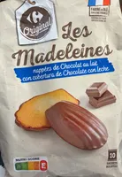 Les Madeleines nappées de Chocolat au lait