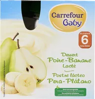 Dessert Poire Banane Lacté