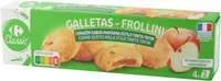 Galletas corazón sabor manzana estilo tarta tatin