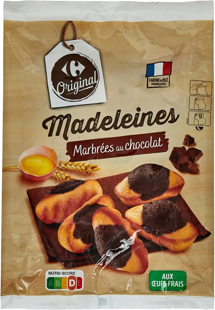 Madeleines Marbrées