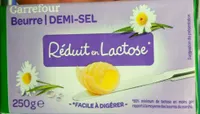 Beurre demi-sel réduit en lactose (80 % M.G.)