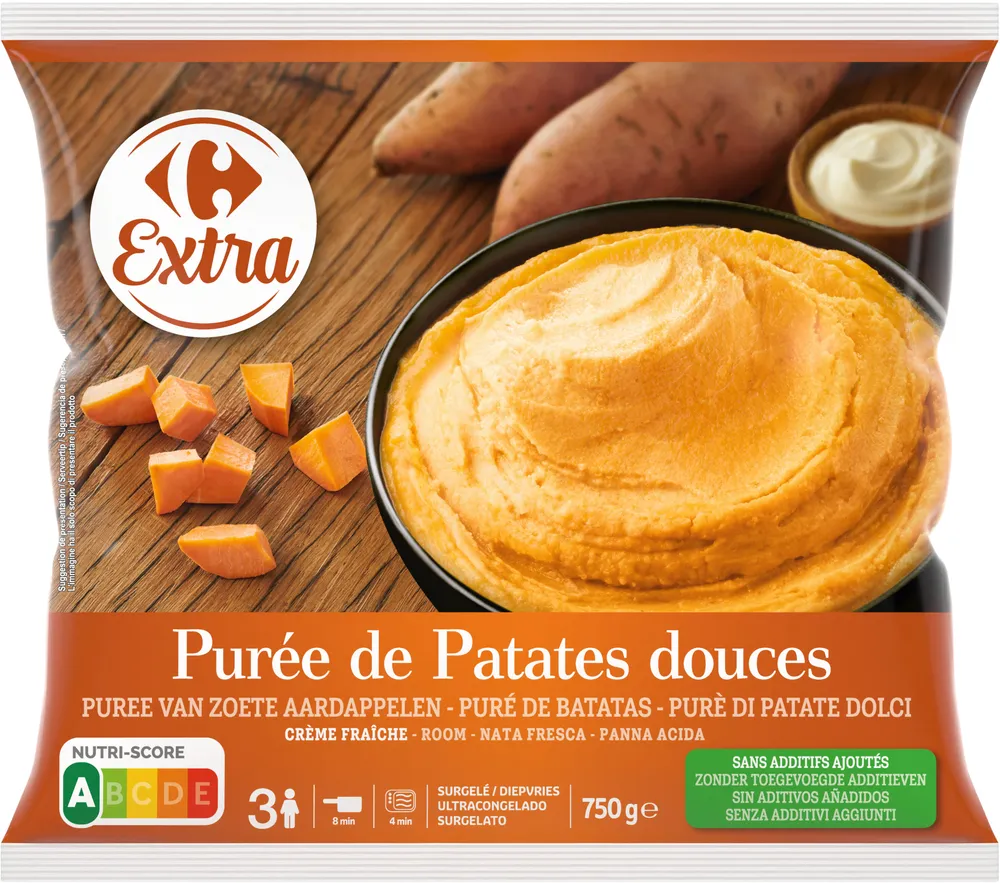 Purée de Patates douces Crème fraîche