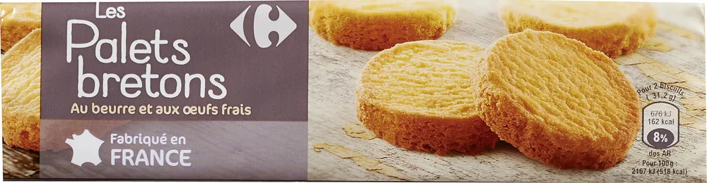 Les Palets Breton Au beurre et aux oeufs frais