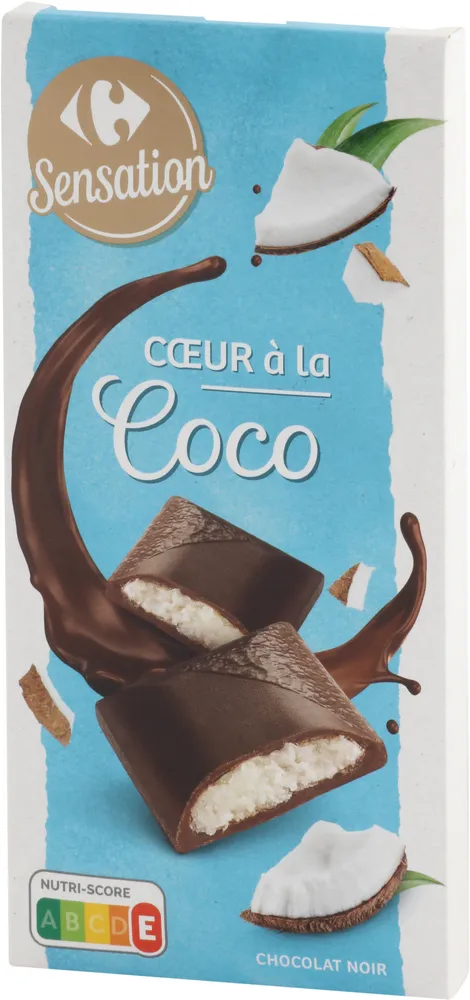 CORAZÓN de Coco CHOCOLATE NEGRO
