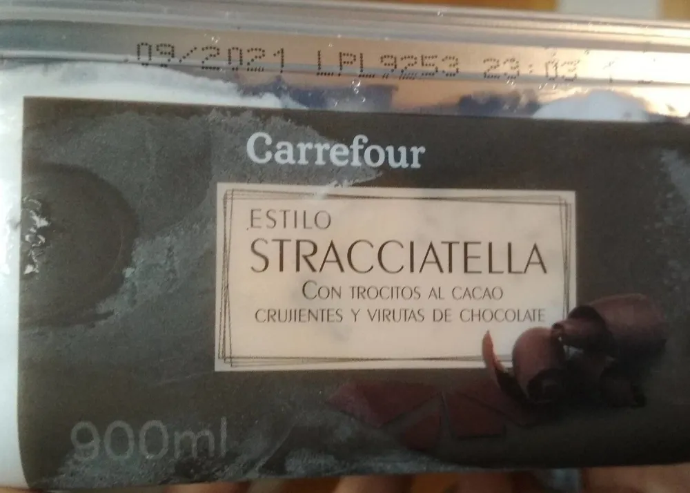Helado stracciatella