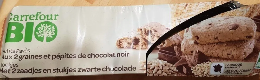 Petits Pavés aux 2 graines et pépites de chocolat noir