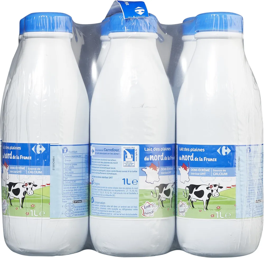 Lait des plaines du nord de la France