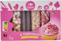 6 toppings Multicolors