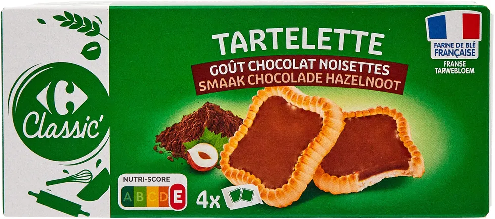 Tartelette Goût chocolat noisettes