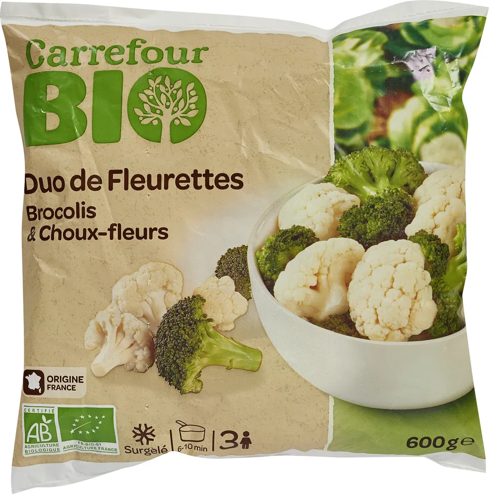 Duo de fleurettes brocolis & choux-fleurs