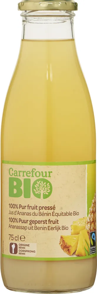 Jus d'Ananas du Bénin Équitable 100% Pur jus