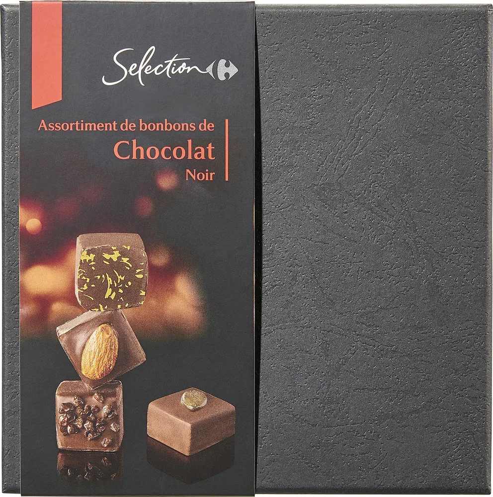 Assortiment de bonbons de Chocolats noirs