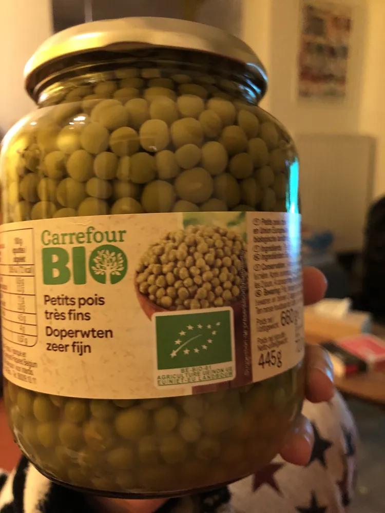 Petits pois très fins