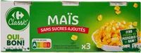 Mais 3x140gr Sans sucres ajoutés