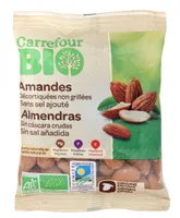 Amandes décortiquées non grillées sans sel ajouté