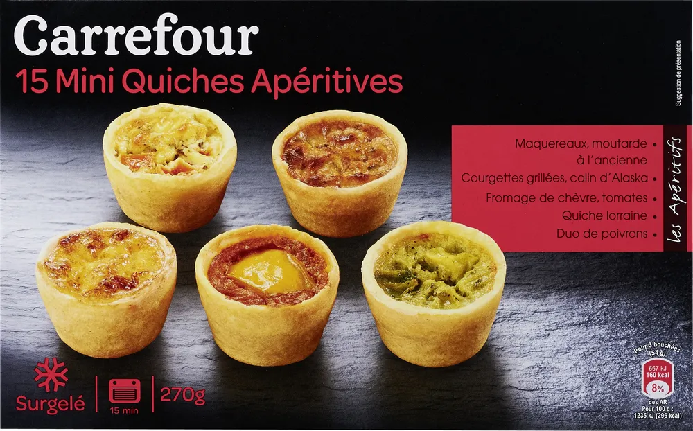 15 Mini quiches