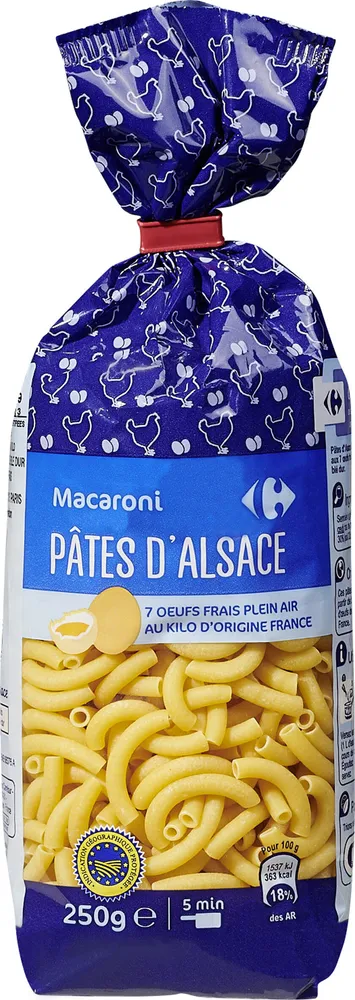 Macaroni - Pâtes d'Alsace