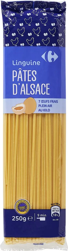 Pâtes d'Alsace IGP Linguine
