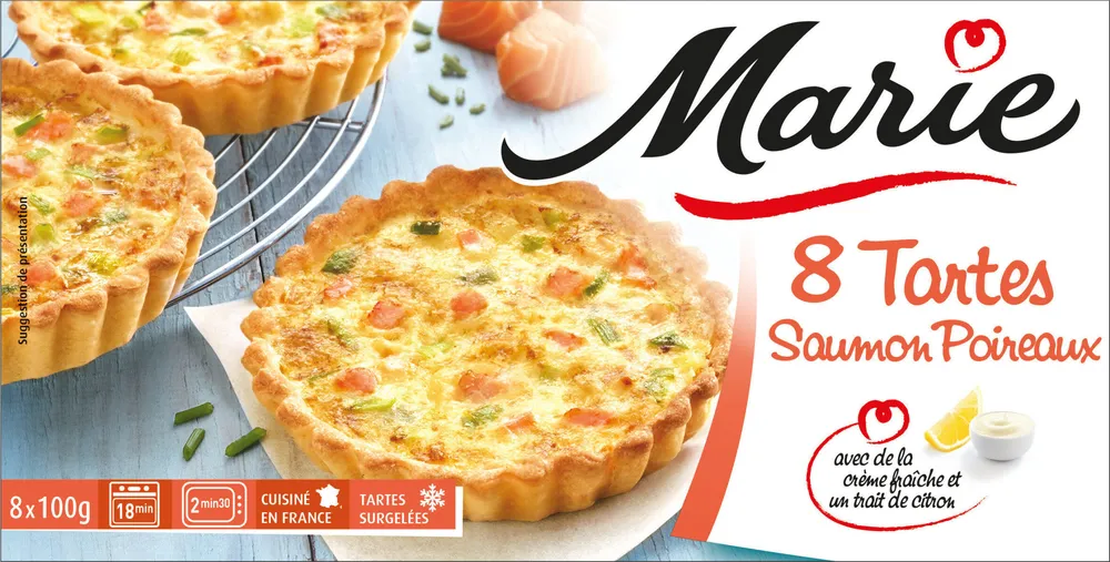 Tartes saumon et poireaux
