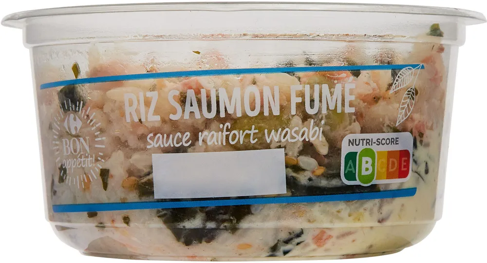 RIZ au Saumon fumé sauce raifort et wasabi