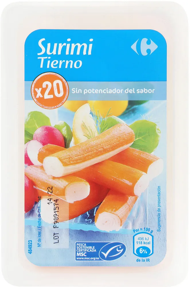 Palitos de surimi
