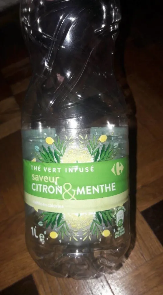 Thé vert saveur citron et menthe