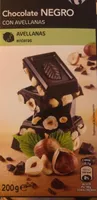 Chocolate negro con avellanas