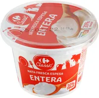 Nata fresca espesa entera