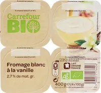 Fromage blanc à la vanille