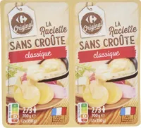 Raclette classique sans croûte