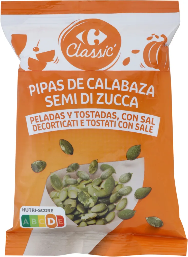 Pipa Calabaza Pelada Tostada con Sal