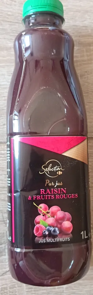 Pur jus raisin & fruits rouges