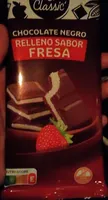 Chocolate negro relleno sabor fresa