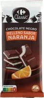 Chocolate negro relleno sabor naranja