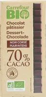 Chocolat Pâtissier Noir CORSE 70% CACAO